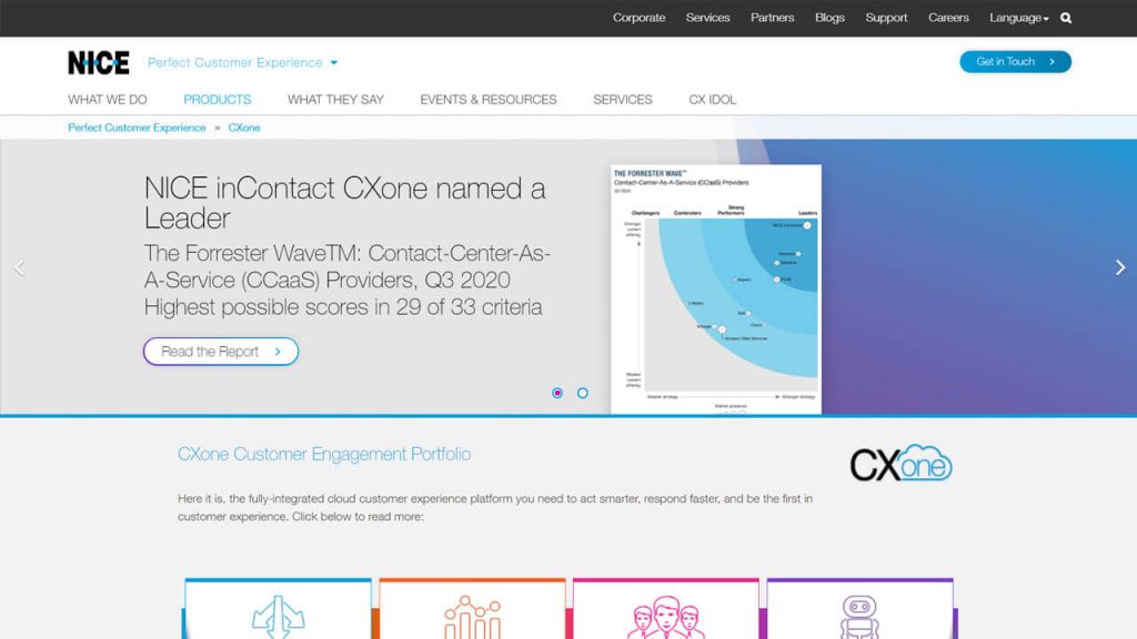 nice cxone cloud contact center software