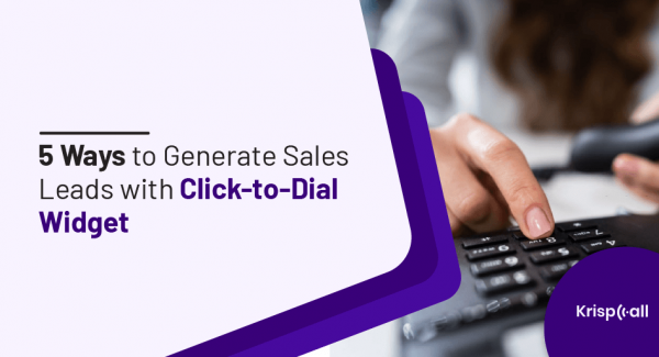 generate sales leads click-to-dial widget