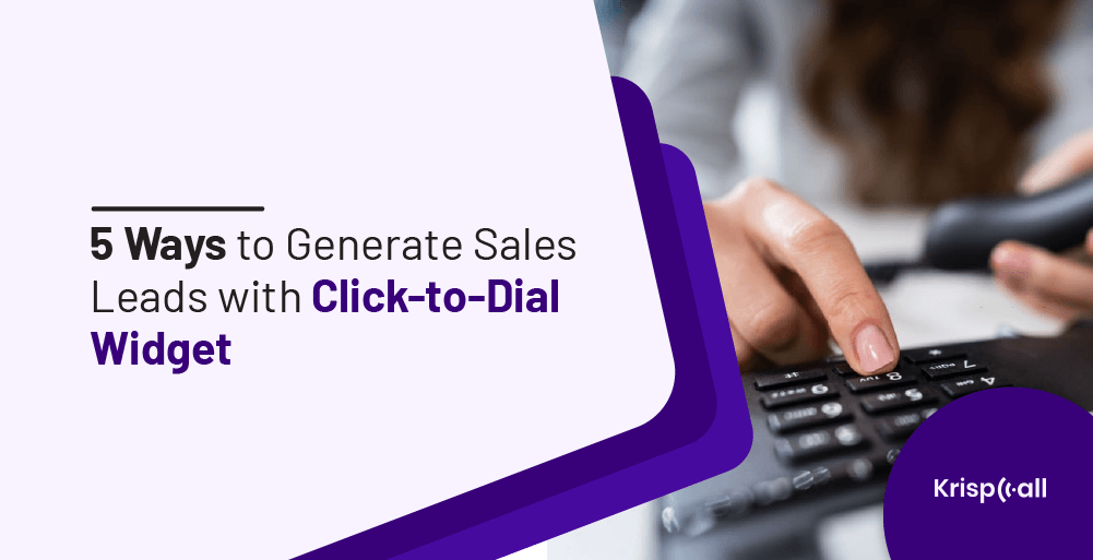 generate sales leads click-to-dial widget