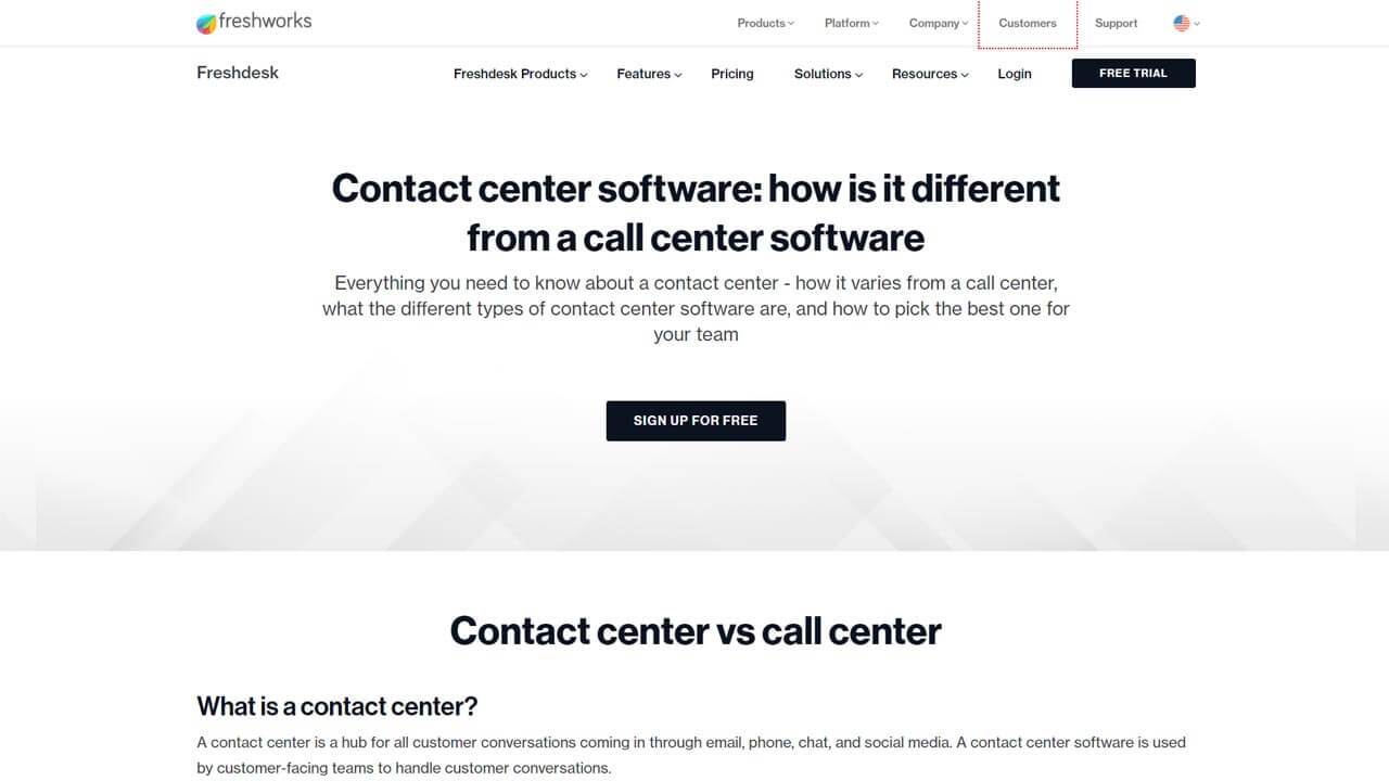 freshdesk contact center call tracking software