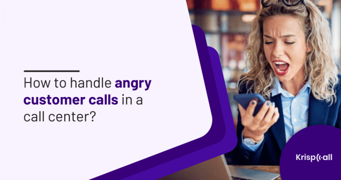 how to handle angry customer in call center