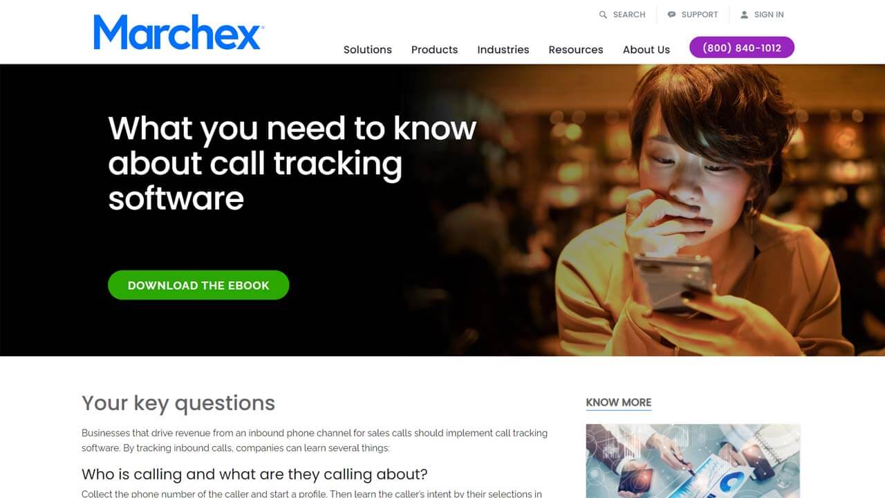 marchex call tracking monitoring solution