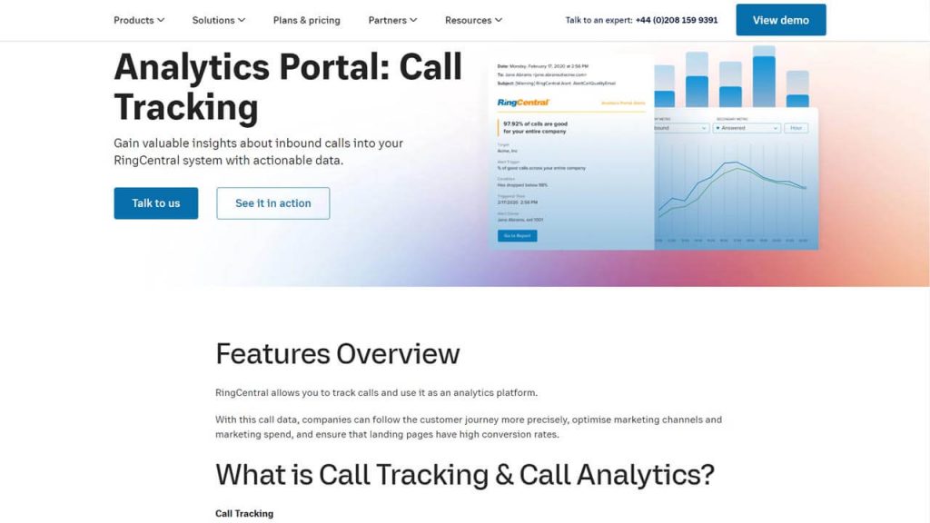 ringcentral mvp call tracking software