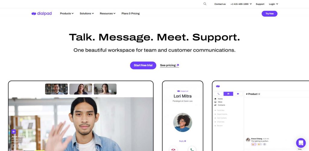 dialpad artificial intelligence-powered business phone system