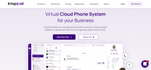 krispcall cloud telephony system