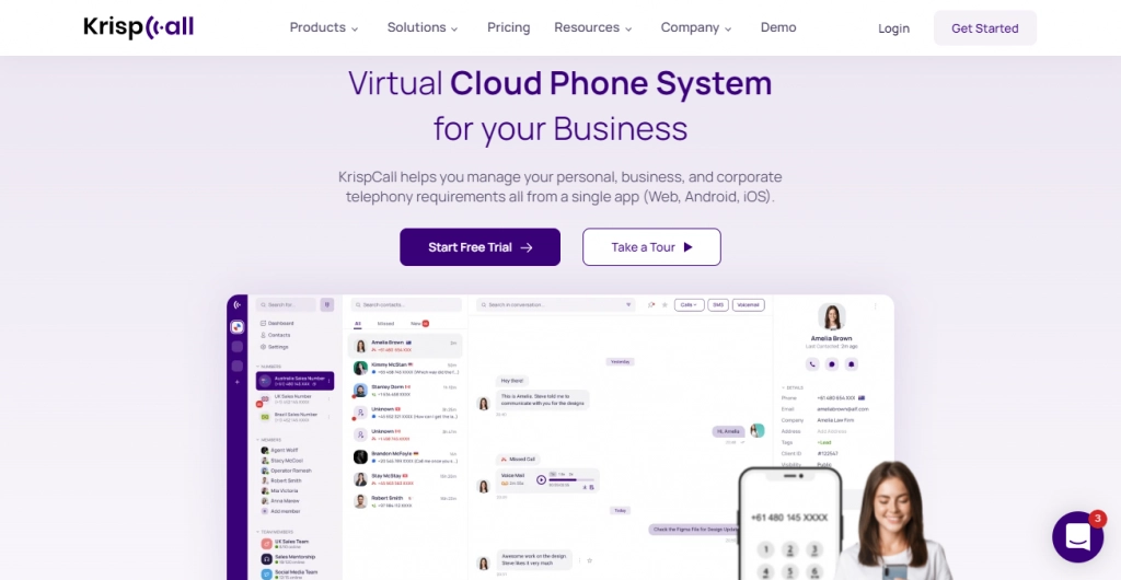 KrispCall – Cloud Telephony