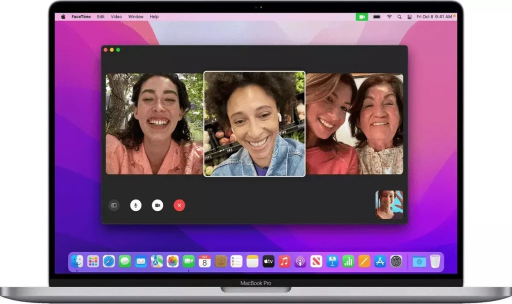 FaceTime using Computer