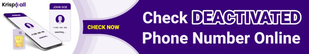 KrispCall Old Phone Number AvailabilityCheck