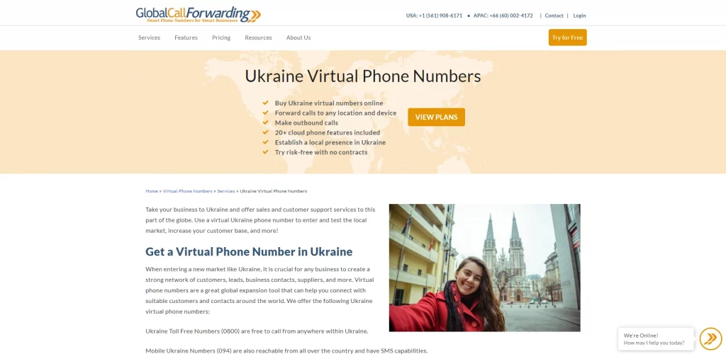globalcallforwarding Ukraine Number