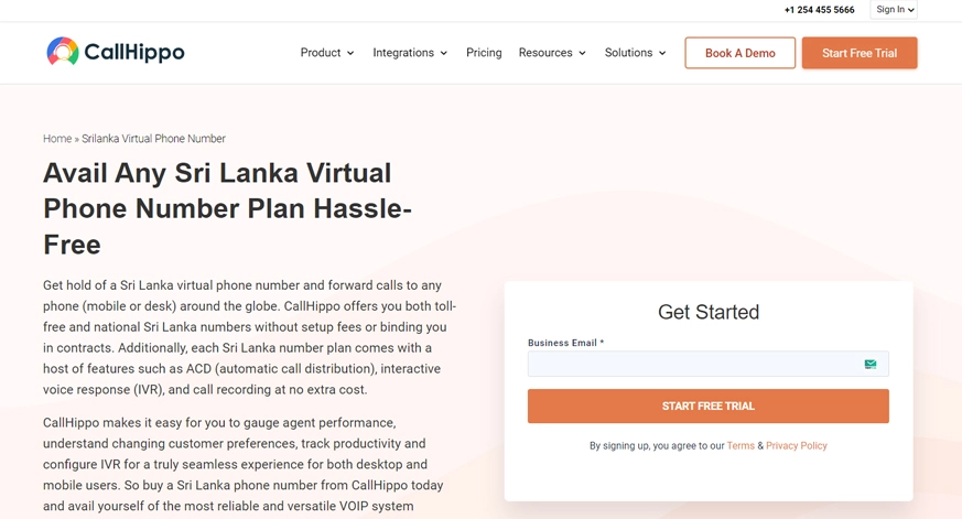 Callhippo srilanka virtual phone number
