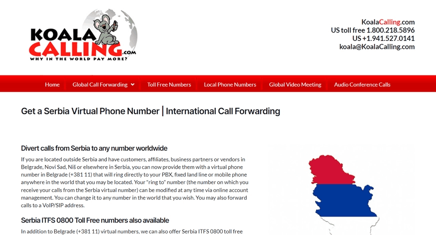 koalacalling serbia virtual phone number
