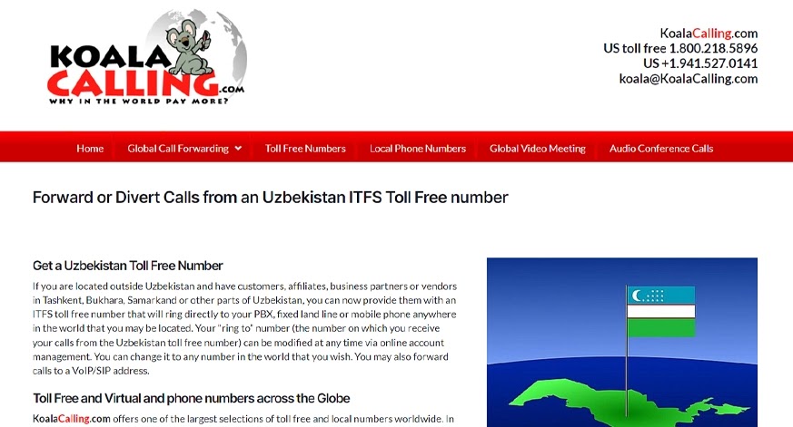 koalacallling uzbekistan virtual phone number