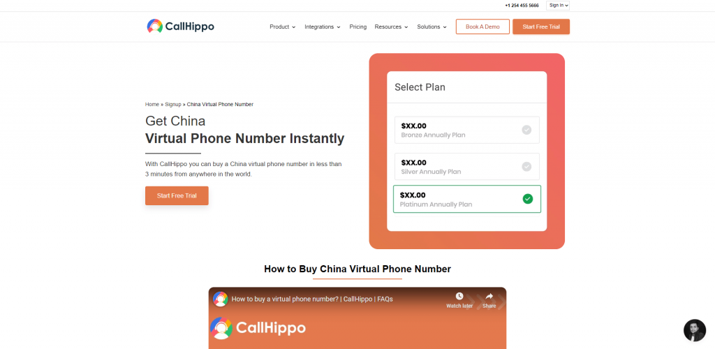 Callhippo-china-virtual-number
