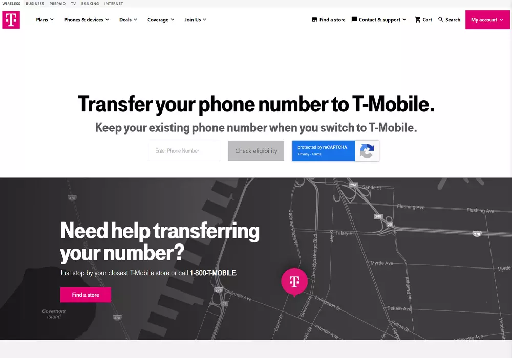 T Mobile Number port check