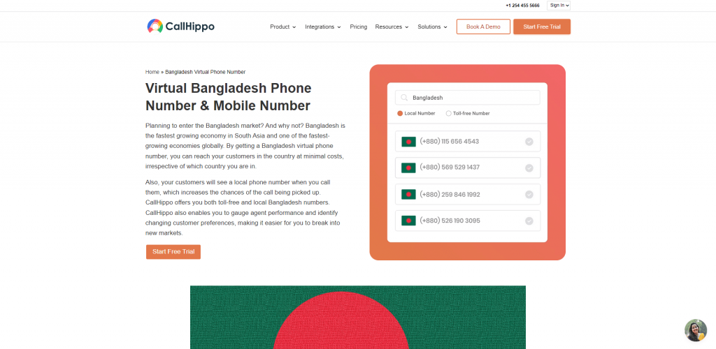 callhippo bangladesh virtual number