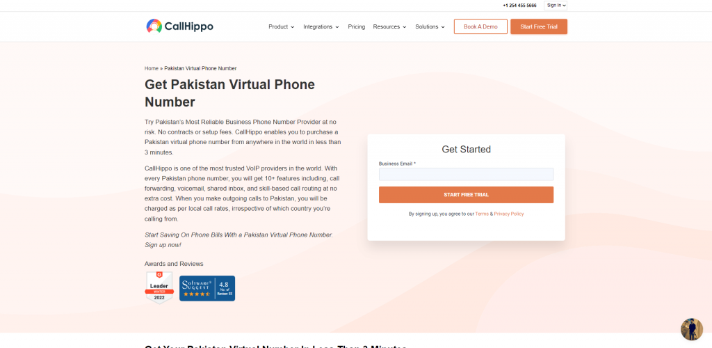 callhippo pakistan virtual number
