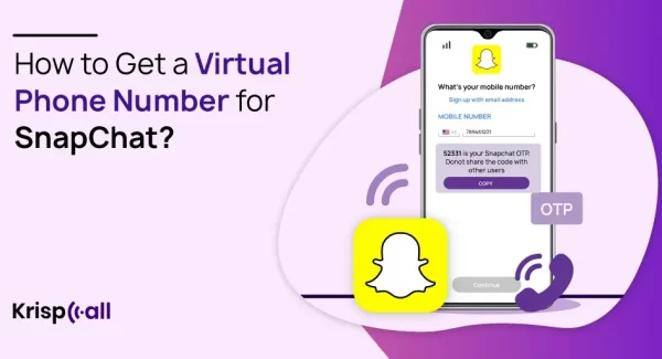 virtual phone number snapchat