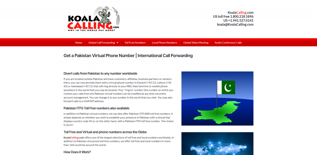 koalacalling pakistan virtual number