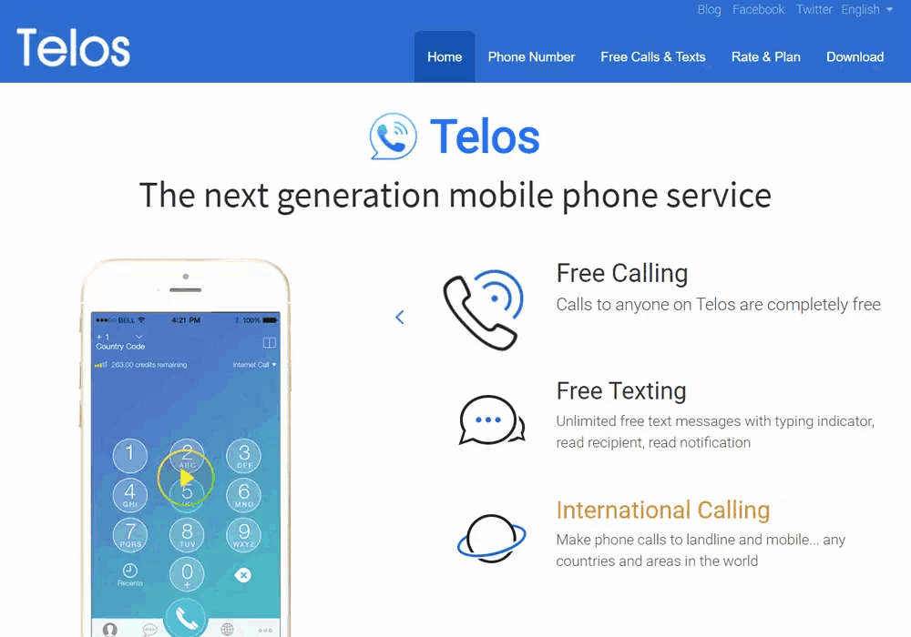 telos virtual phone number system