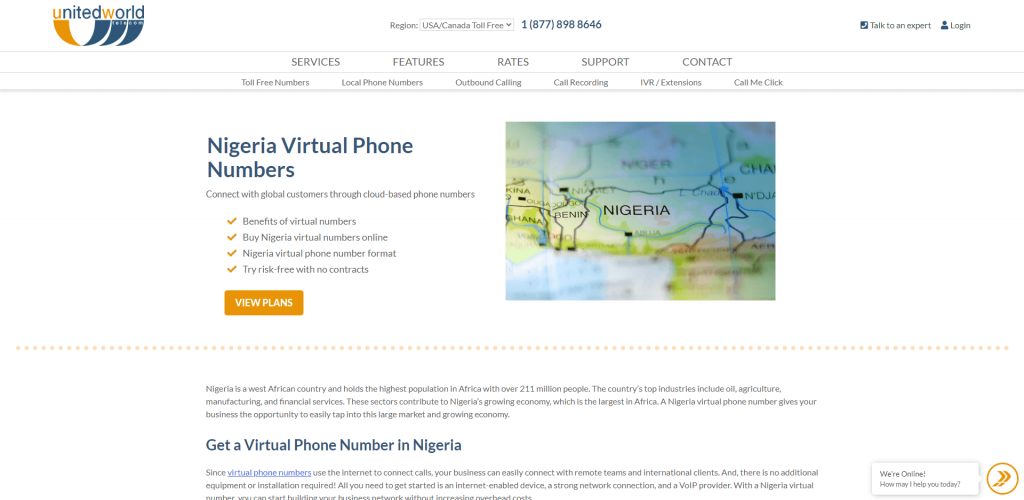 unitedworldtelecom nigeria virtual number