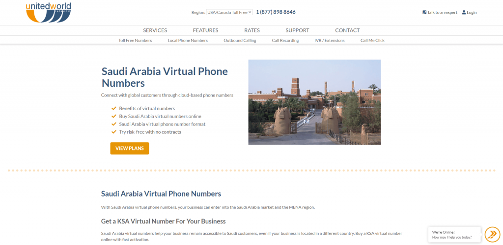 unitedworldtelecom saudi arabia virtual number