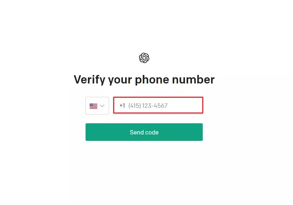 ChatGPT verify phone number