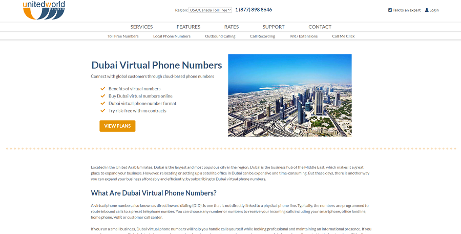 United World Telecom UAE Phone Number