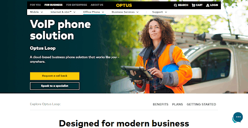 optus homepage