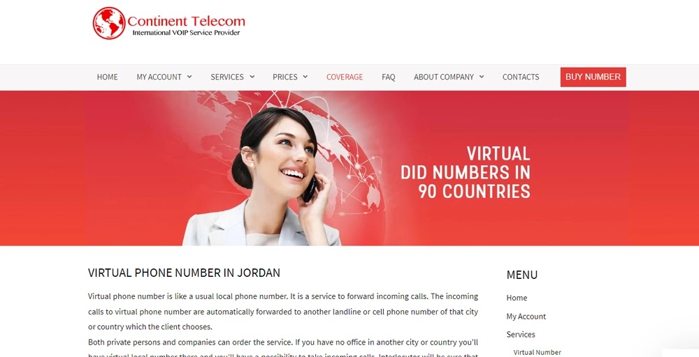 Continent Telecom Jordan Number