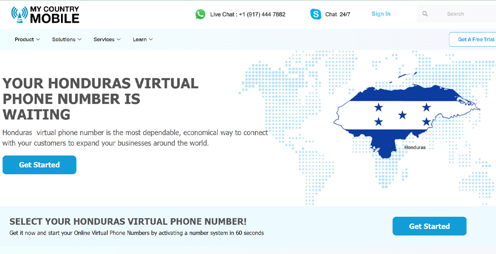MyCountryMobile Honduras Virtual Number 1