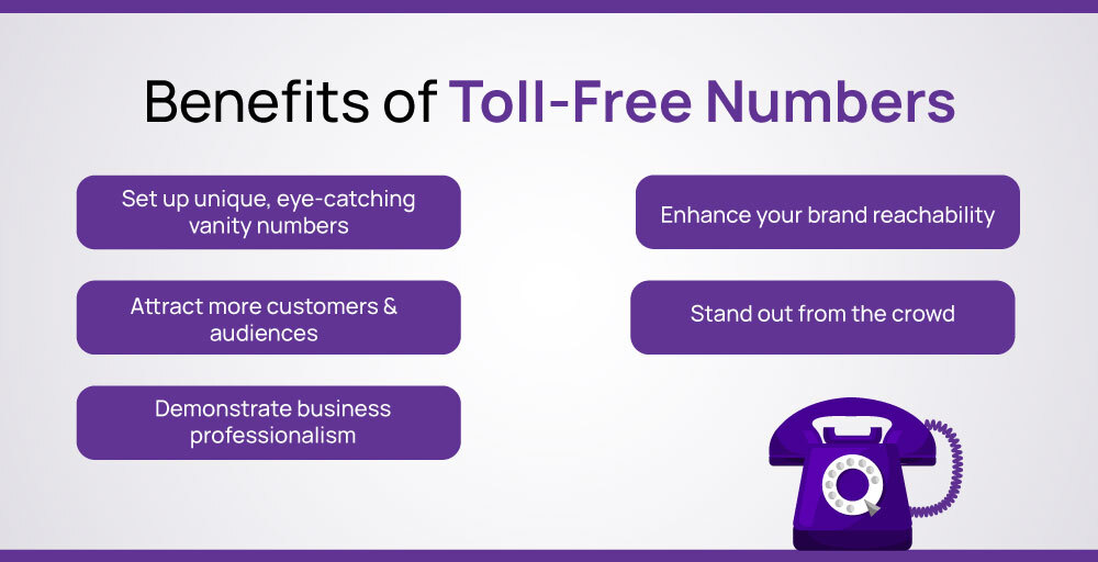 benefit of 844 tollfee numbers