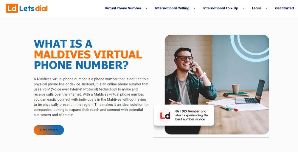 letsdial virtual number maldives
