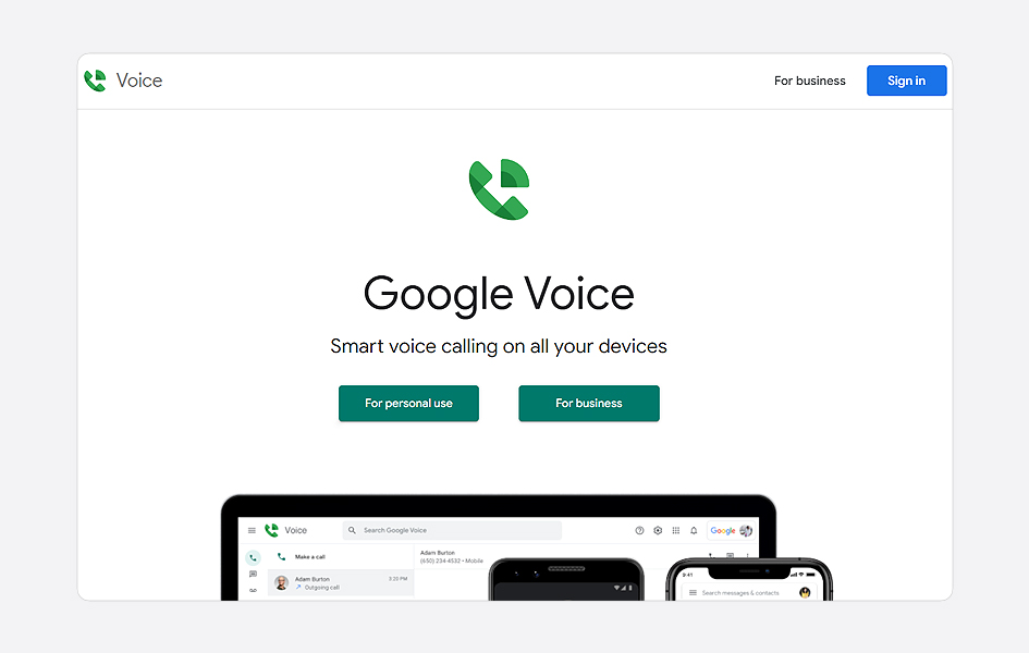 google voice anonymous number provider