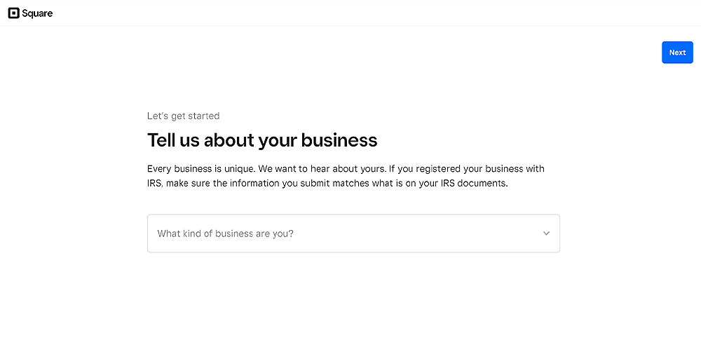 squareup asking about your business