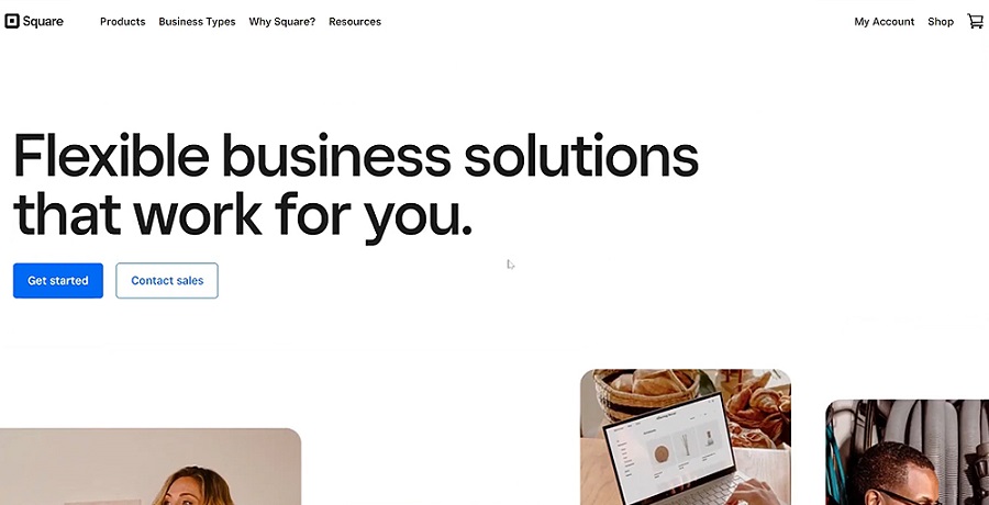 squareup homepage after your signup is complete