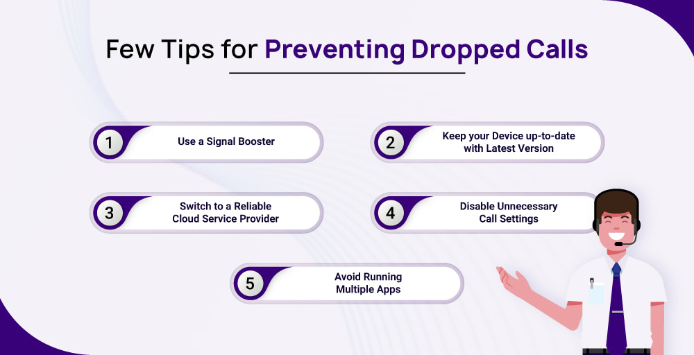 Few tips for preventing dropped calls