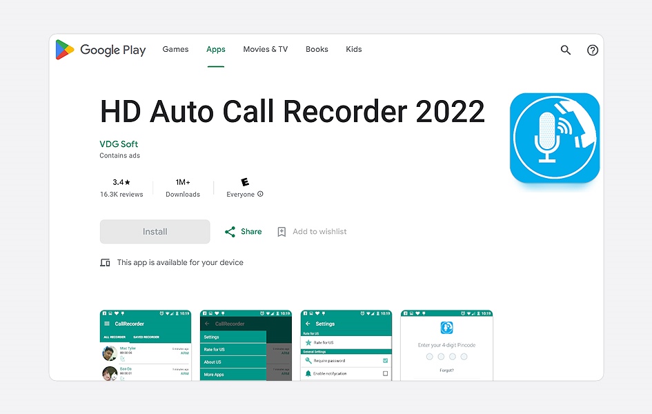 HD Auto Call Recorder 2022