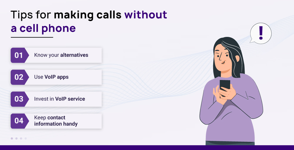 Tips for making calls without a cell phone