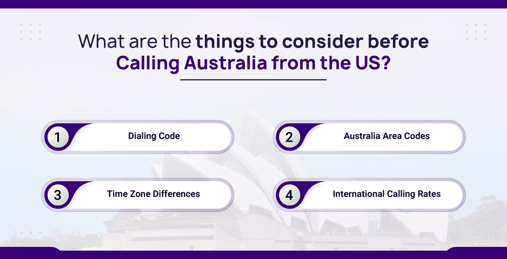 Things to consider before calling Australia from the US