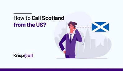 how to call scotland from us