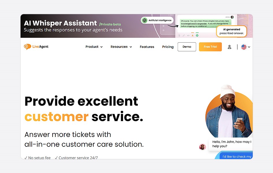 liveagent as customer service automation software