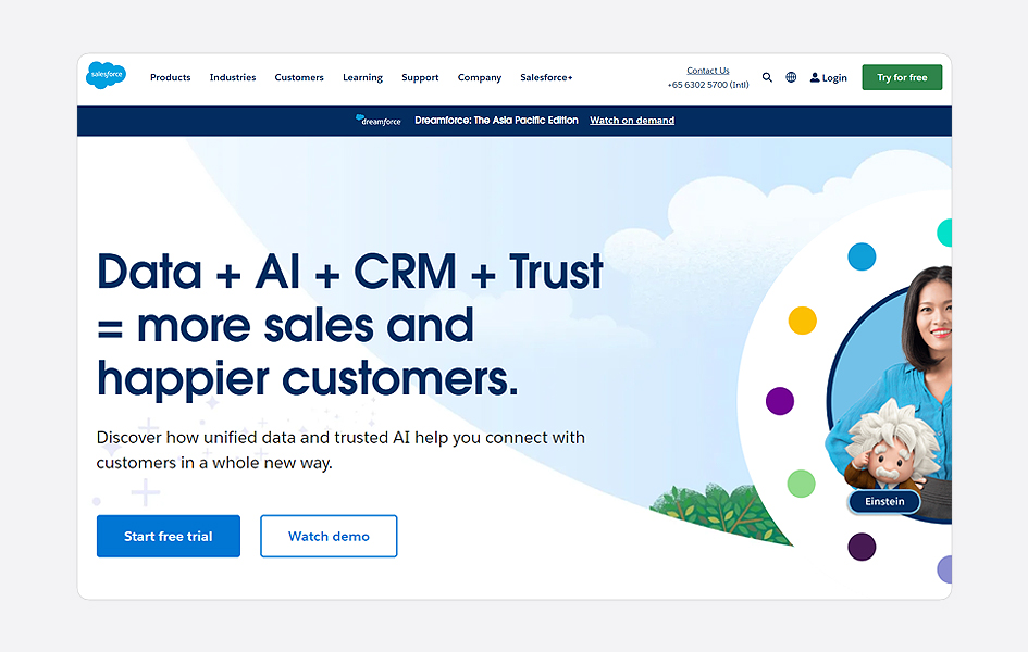 salesforce homepage