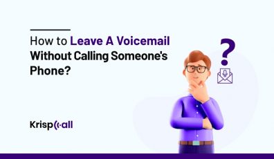 how to leave a voicemail without calling someone phone krispcall feature image