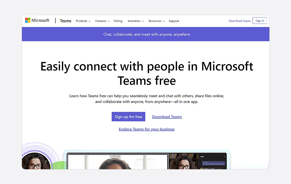 Microsoft Team Free Video Conferencing Platform