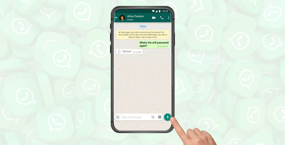 how to leave a voicemail without calling on whatsapp