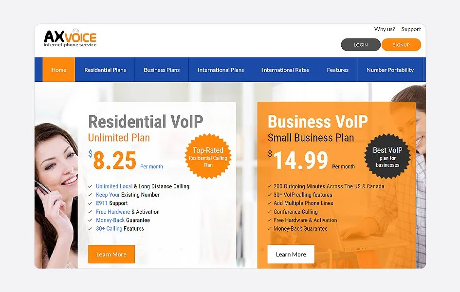 axvoice residential VoIP provider