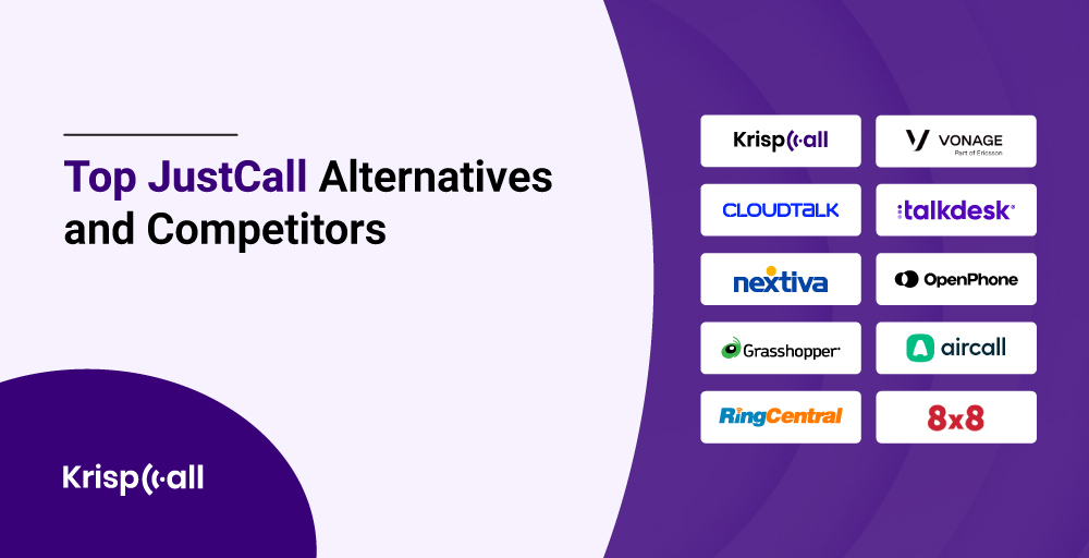 justcall alternatives and competetiors