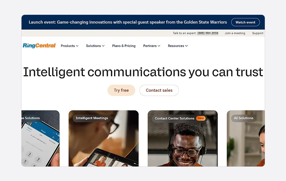 RingCentral phone system provider