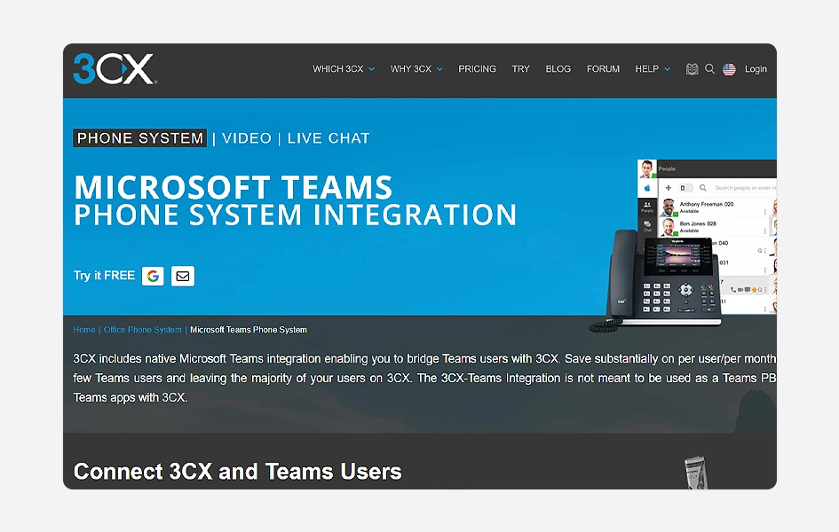 3cx Microsoft Teams Integration