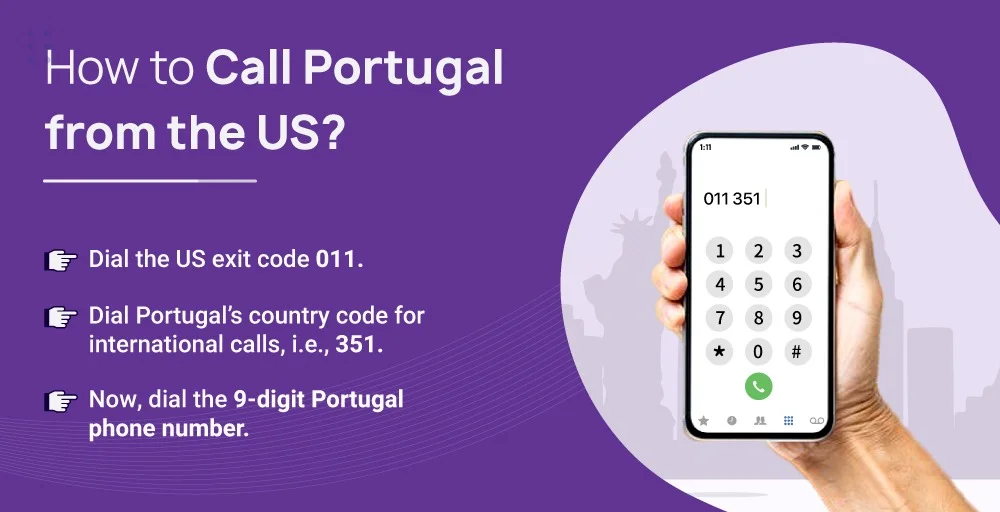 how to call Portugal from the US
